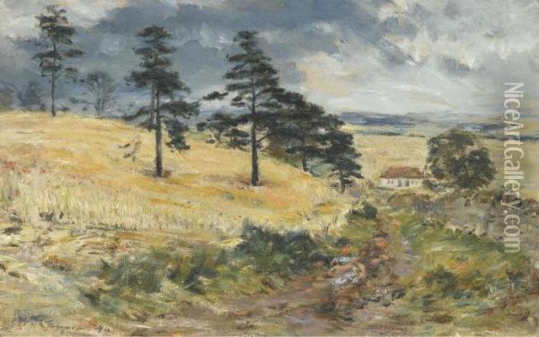 Cornfield At Cowden Oil Painting - William McTaggart