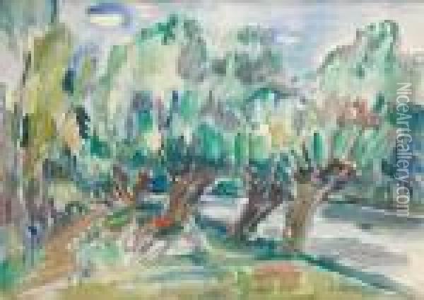 Les Baigneuses Oil Painting - Henri Epstein