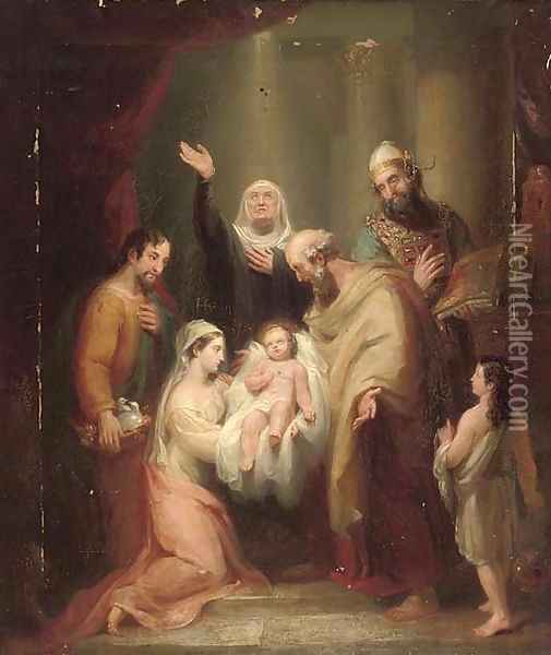 The nativity Oil Painting - Benjamin West
