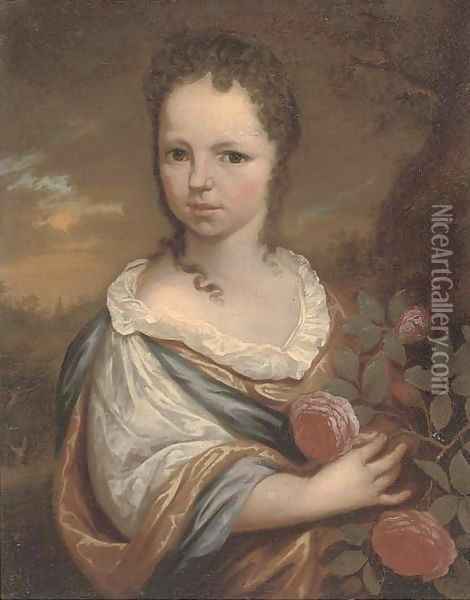 Portrait of a girl Oil Painting - Carel de Moor