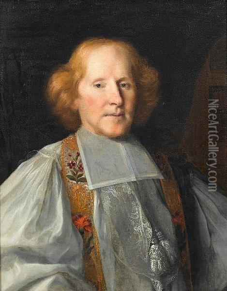 Portrait Of A Cleric Oil Painting - Philippe de Champaigne