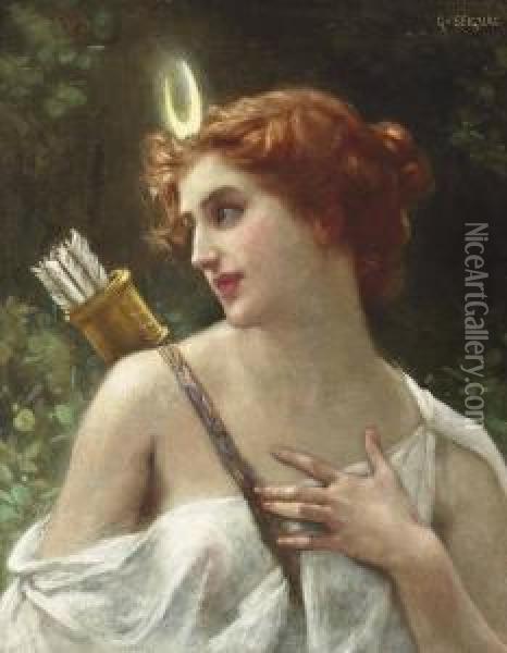 Diana The Huntress Oil Painting - Guillaume Seignac