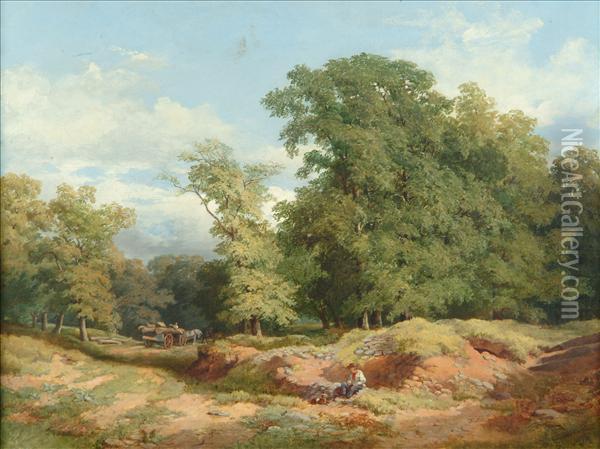 A Rest By Thewayside Oil Painting - James Jackson Curnock
