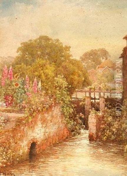 The Old Mill Carshalton Oil Painting - Thomas Hunt