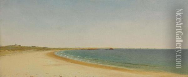 Near Newport, Rhode Island Oil Painting - John Frederick Kensett