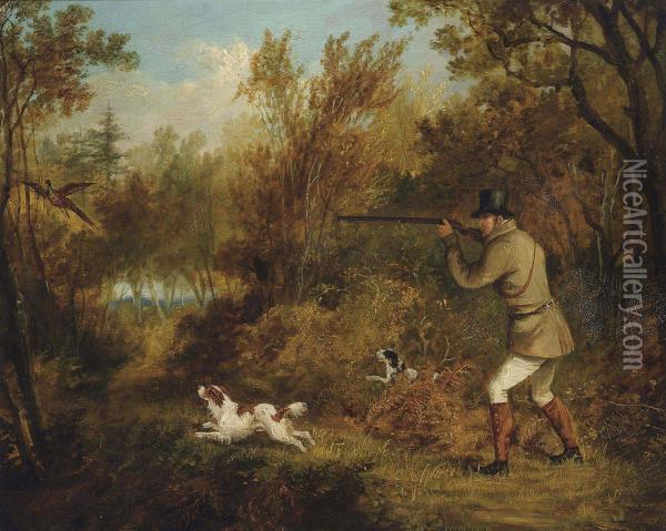 Pheasant Shooting Oil Painting - Richard Barrett Davis