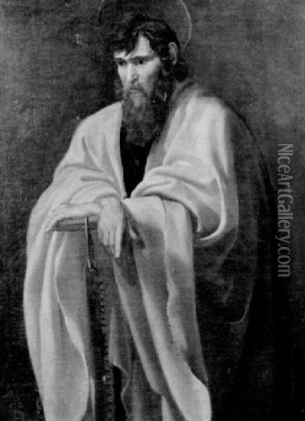 Der Apostel Simon Oil Painting - Jusepe de Ribera