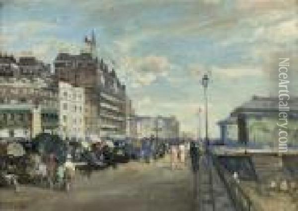King's Road, Brighton Oil Painting - Jacques-Emile Blanche