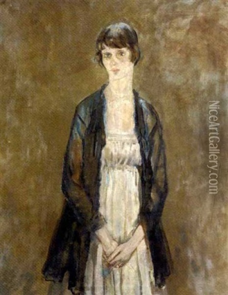 The Artist's Wife Oil Painting - Arthur Ambrose McEvoy