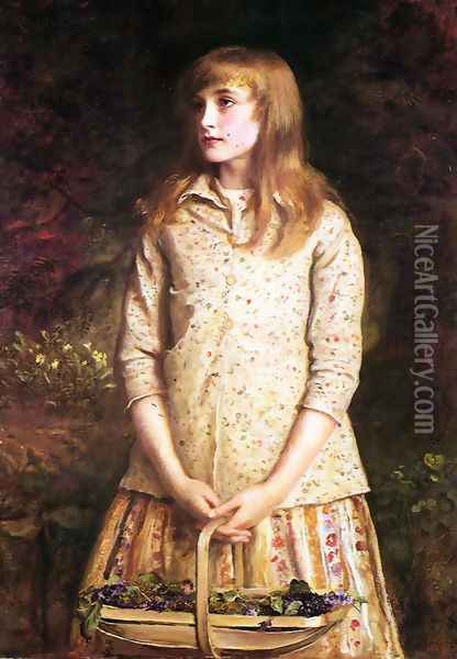 Sweetest eyes were ever seen Oil Painting - Sir John Everett Millais