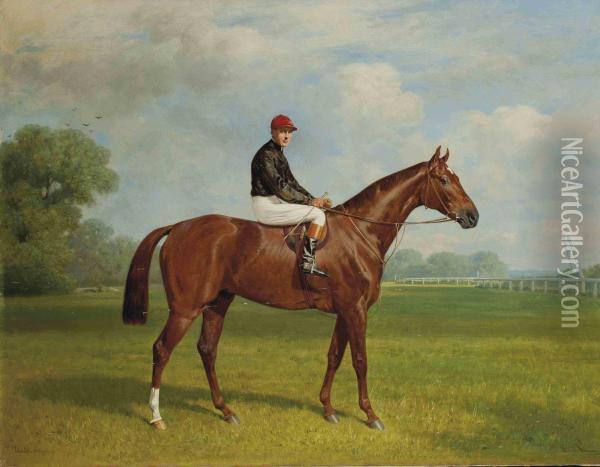 Jockey Sur Un Cheval Oil Painting - Emil Adam