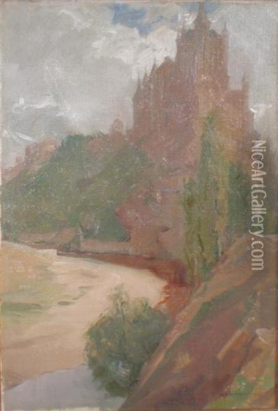 Castle View Oil Painting - George Murray