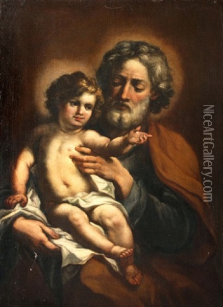 Josef Und Jesus Oil Painting - Paolo de Majo