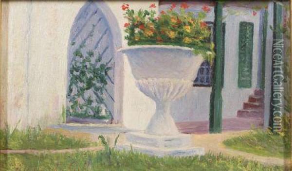Bermuda Garden Oil Painting - Mariquita Gill
