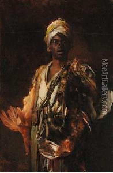 The Arab Hunter Oil Painting - George L. Seymour