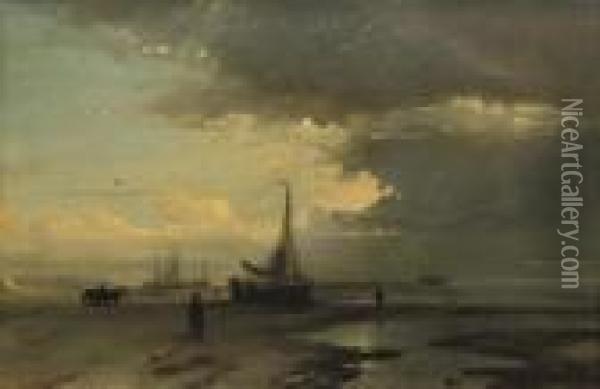 The Approaching Cloud Oil Painting - Petrus Paulus Schiedges
