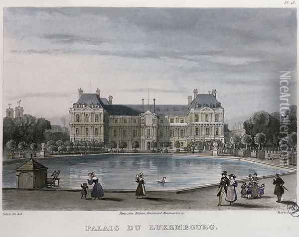 The Luxembourg Palace, 1832 Oil Painting - Bernhard Schmidt