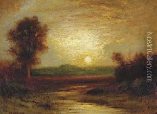 Sunset Oil Painting - George Henry Bogert