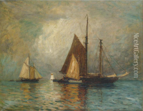 Sailing Oil Painting - Carlton Theodore Chapman