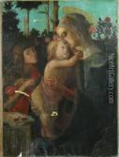 Madonna Oil Painting - Sandro Botticelli