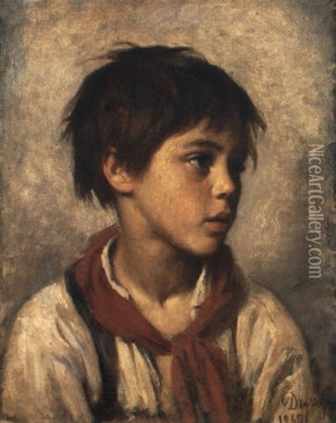 Bubenportrat Oil Painting - Franz Von Defregger