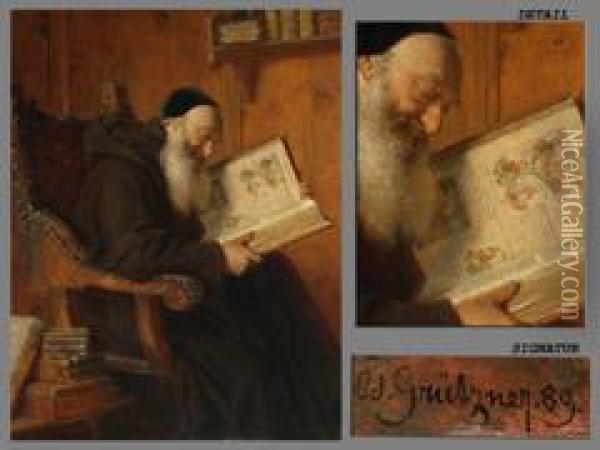 Die Lekture Oil Painting - Eduard Von Grutzner