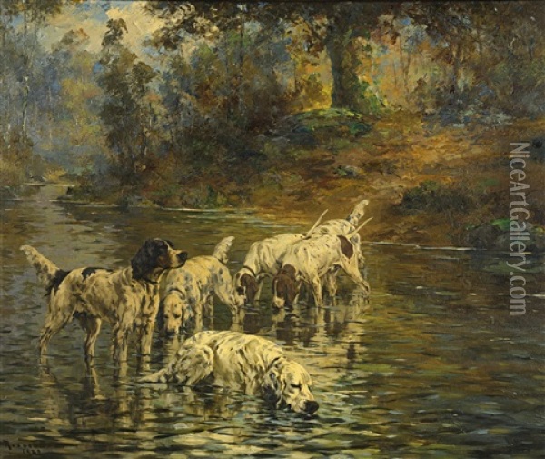 The Cooling Stream Oil Painting - Percival Leonard Rosseau