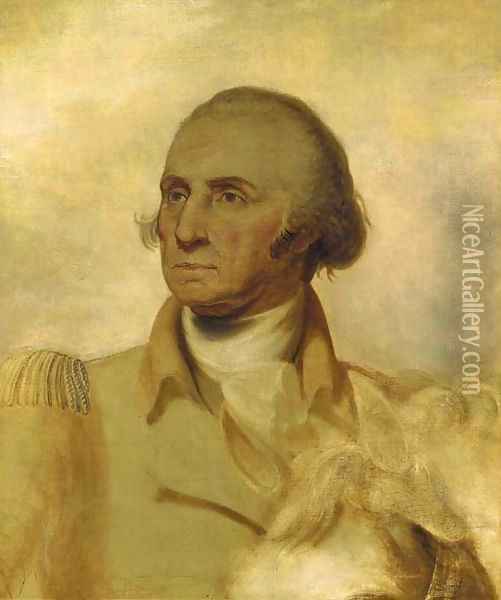 Sketch for a Portrait of George Washington Oil Painting - Rembrandt Peale