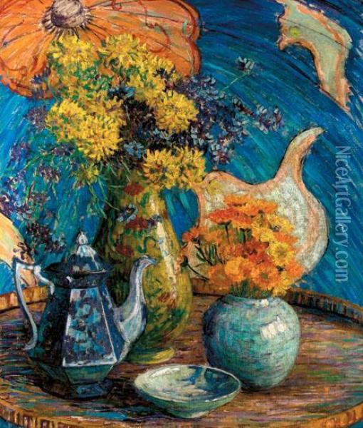 Floral Still Life Oil Painting - Maude Drein Bryant