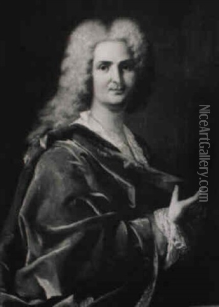 Portrat Des Philippe, Duc D'orleans, Vor Seiner Zeit Als Prinzregent Oil Painting - Hyacinthe Rigaud