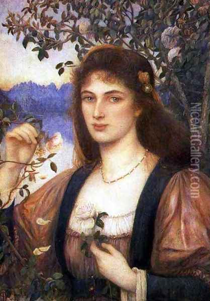A Rose from Armida's Garden Oil Painting - Maria Euphrosyne Spartali, later Stillman