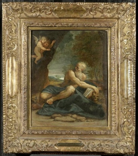Heiliger Hieronymus Oil Painting - Girolamo da Carpi