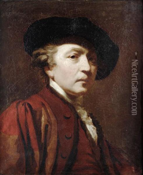 Portrait Of The Artist Oil Painting - Sir Joshua Reynolds