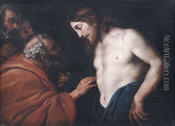 Der Unglaubige Thomas Oil Painting - Daniel (Joseph D.) Seiter