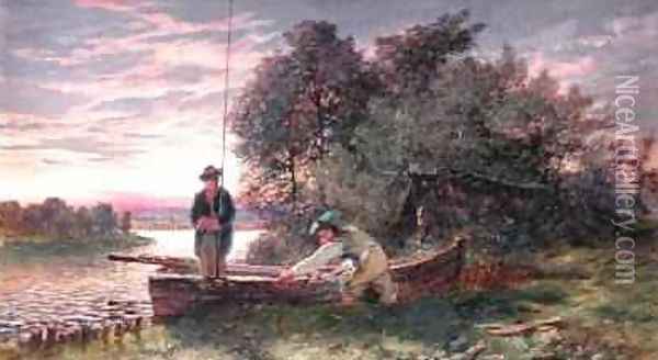 A Breeze Getting Up 1884 Oil Painting - Erskine Nicol