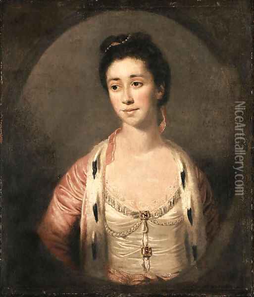 Portrait of the Honorable Mrs. John Barrington Oil Painting - Sir Joshua Reynolds