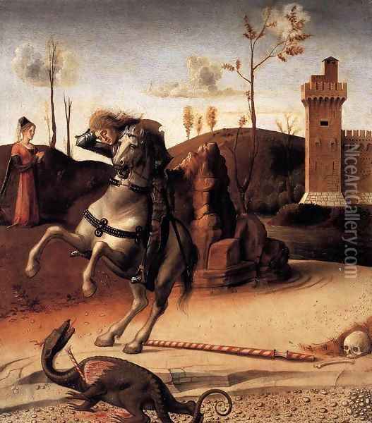 Pesaro Altarpiece (predella) Oil Painting - Giovanni Bellini
