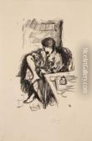 La Toilette Assise Oil Painting - Pierre Bonnard