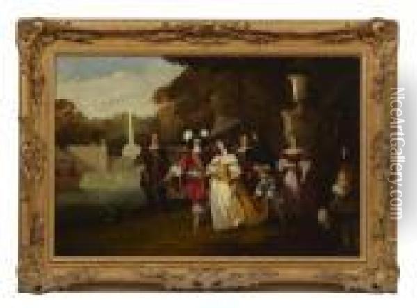 Charles Ii At Hampton Court Oil Painting - Edward Matthew Ward
