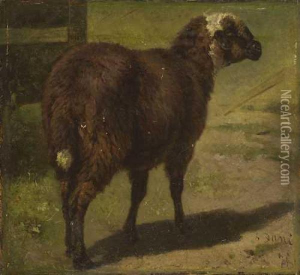 Schaf Oil Painting - Wilhelm Frey