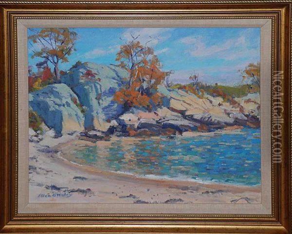 Childhood Beach Oil Painting - Ellen Frances Farr