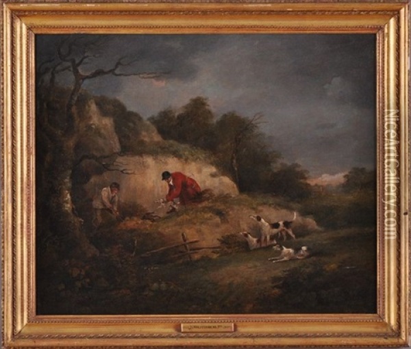 Terriers Ratting Oil Painting - Dean Wolstenholme the Younger