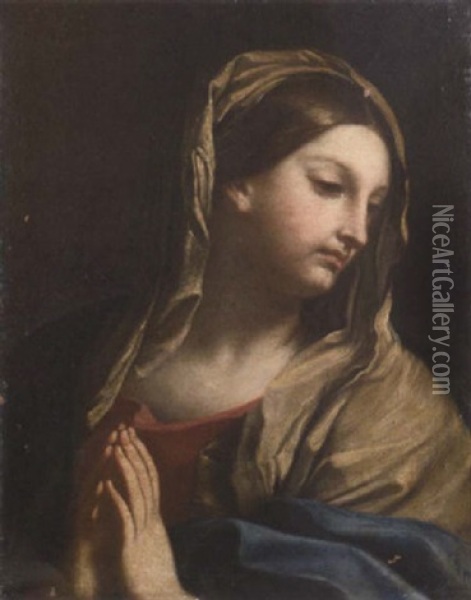 The Madonna At Prayer Oil Painting - Carlo Maratta