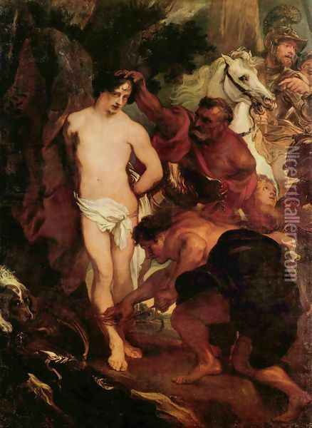 Martyrdom of saint Sebastian Oil Painting - Sir Anthony Van Dyck