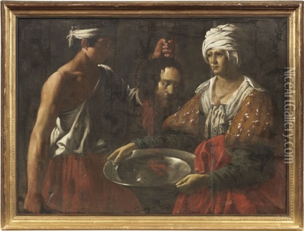 Il Carnefice Consegna La Testa Del Battista A Salome Oil Painting -  Caravaggio