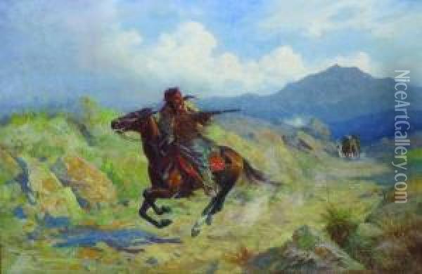 The Pursuit Oil Painting - Gordon Coutts