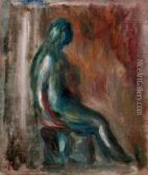 Etude D'une Statuette De Maillol Oil Painting - Pierre Auguste Renoir