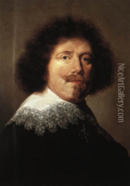 Portrait Of A Man Oil Painting - Jacob Adriaensz de Backer