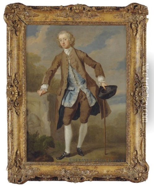 Portrait Of Gustavus Hamilton, 2nd Viscount Boyne Oil Painting - William Hogarth