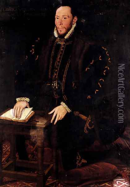 Portrait Of The Blessed Thomas Percy, 7th Earl Of Northumberland (1528-1570) Oil Painting - Steven van der Meulen